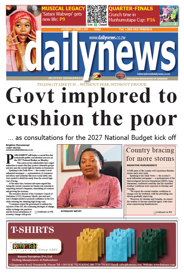 Saturday 3 October 2026